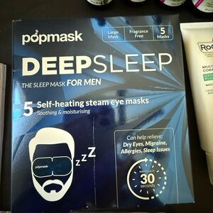 Deep Sleep Self-Heating Eye Masks for Men - Blue